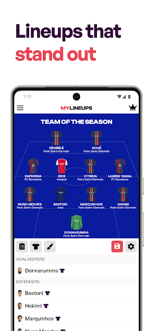 MyLineups - Lineup Builder Screenshot 0