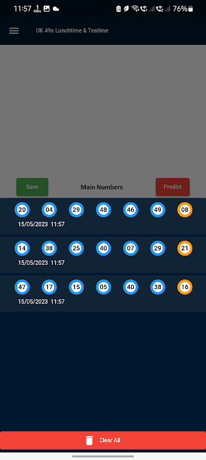 UK 49's Predictions Screenshot 2