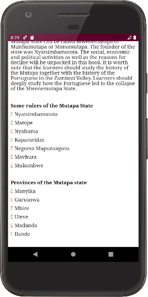 Zimsec History Screenshot 1