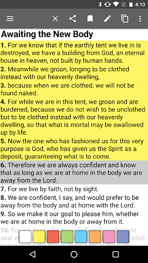 Bible King James Screenshot 1