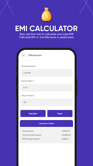 Loancash : Emi Loan Calculator Screenshot 1