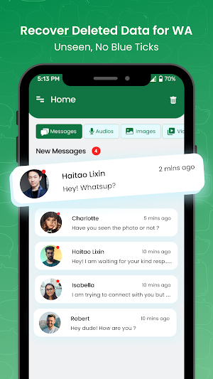 Recover Deleted Chat - Unseen Screenshot 0
