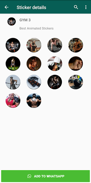 Gym Stickers for Whatsapp Screenshot 0