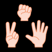 Rock-paper-scissors Brain training