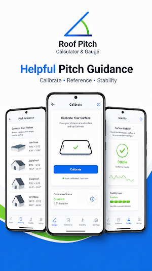 Roof Pitch Calculator & Gauge Screenshot 1