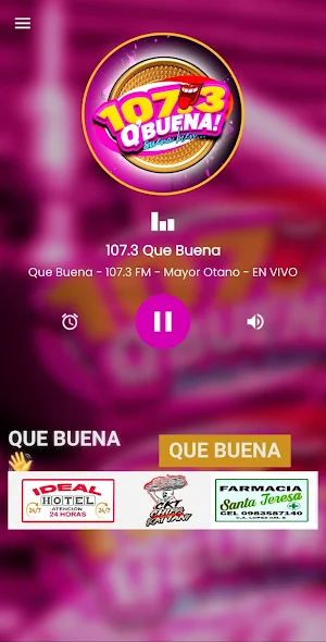 Que Buena 107.3 FM Screenshot 1