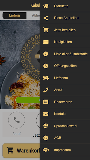 Kabul Restaurant Screenshot 2