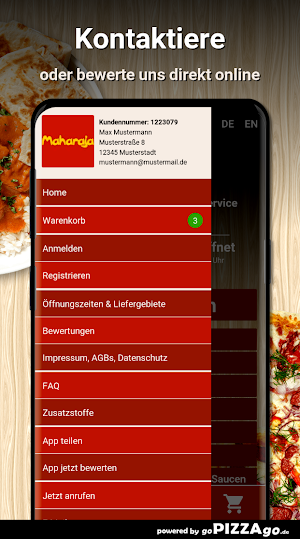 Maharaja Restaurant Lieferserv Screenshot 2