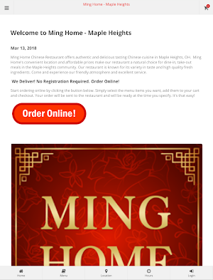Ming Home Maple Heights Order Screenshot 3
