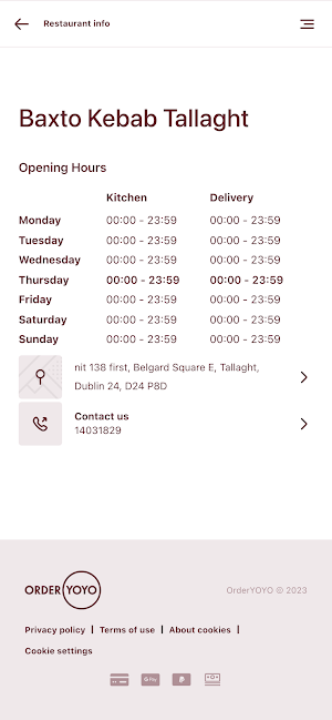 Baxto's Kebab Tallaght Screenshot 3
