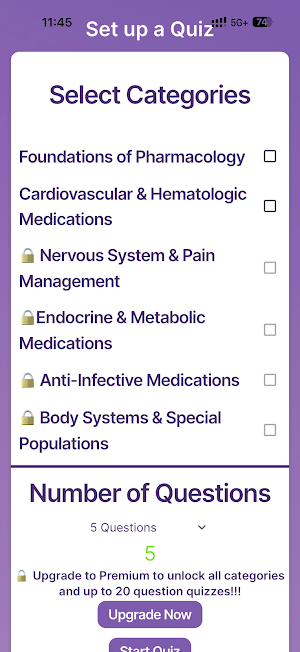 Pharmacology Quiz for Students Screenshot 3