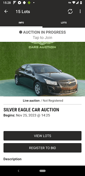 Silver Eagle Auctions Screenshot 1