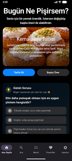 Bugün Ne Pişirsem? Screenshot 1