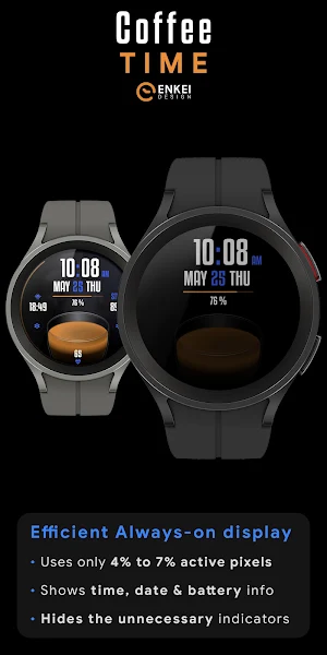 Coffee Time - watch face Screenshot 2