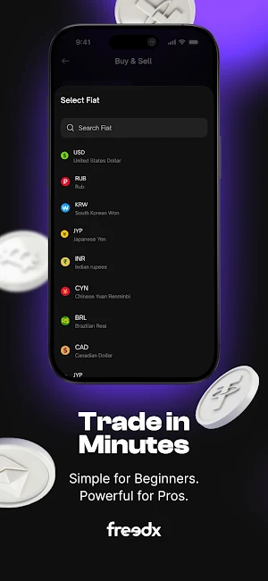 Freedx: Buy & Sell Crypto App Screenshot 1