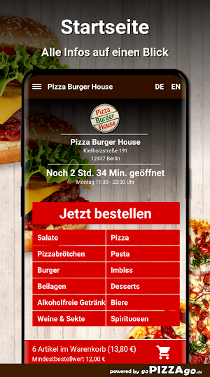 Pizza Burger House Berlin Screenshot 1