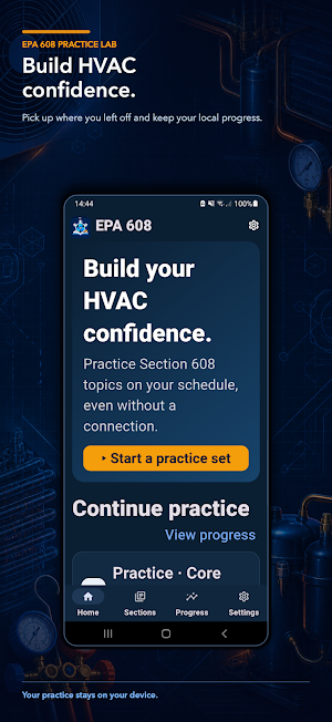 EPA 608 Practice Lab Screenshot 0