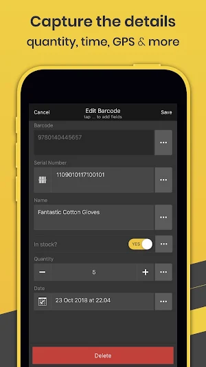 Orca Scan - Barcode Scanner to Excel Spreadsheet Screenshot 3