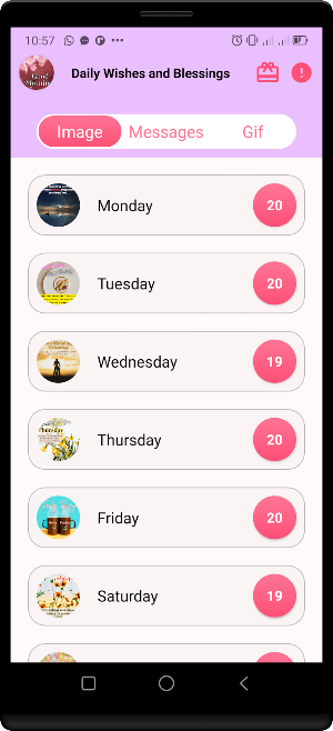 Daily Wishes and Blessing Screenshot 0