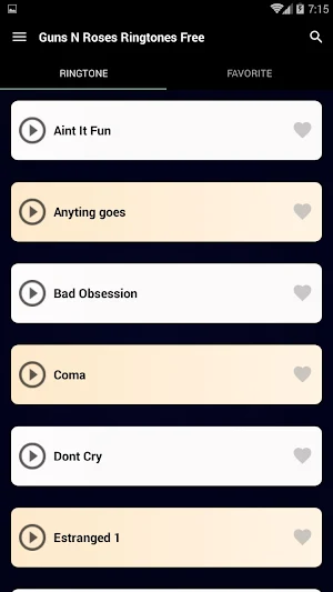 Guns N Roses Ringtones Free Screenshot 1
