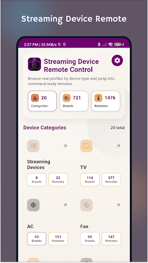 Streaming Device Remote Screenshot 0