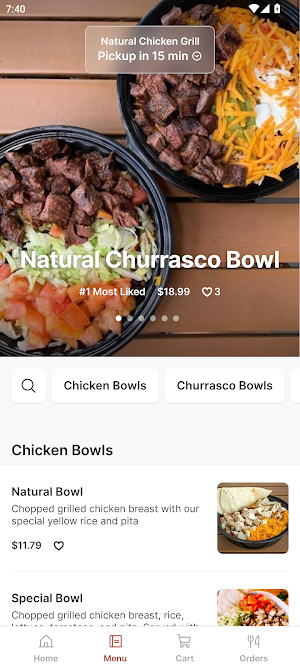Natural Chicken Grill Screenshot 1