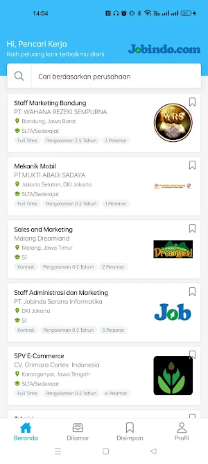 Jobindo Screenshot 1