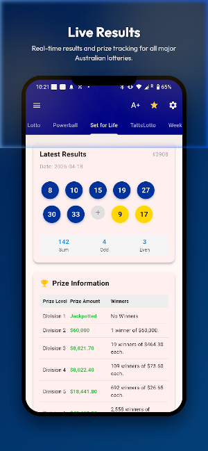 Ai Powerball & Oz Lotto Screenshot 0