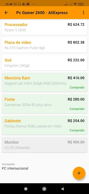 PC Builders - Agenda de Preços Screenshot 3