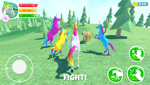 🦄 Unicorn Simulator Family Free 2－Wild Horse Game Screenshot 2