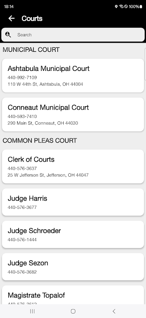 Ashtabula Co Sheriff OH Screenshot 1