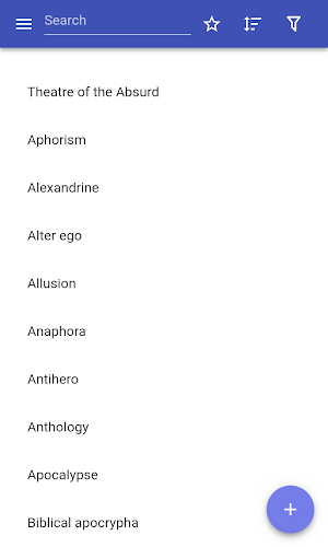 Literary terms Screenshot 0