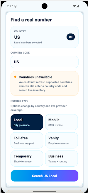 EgaCall: Phone Number & eSIM Screenshot 2