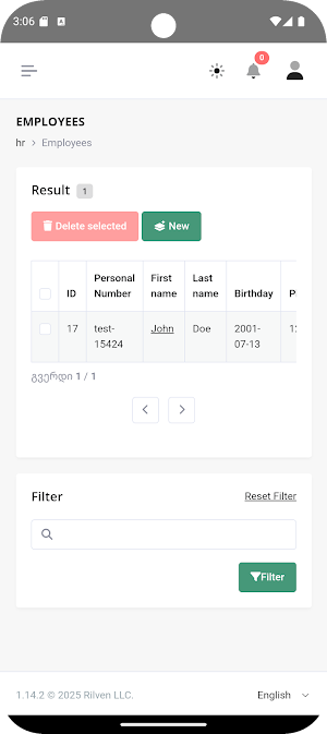 Rilven ERP Screenshot 3