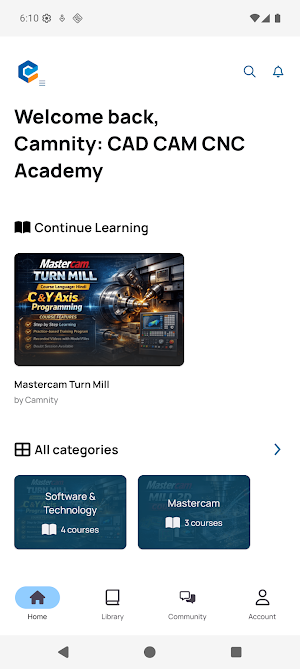 Camnity: CAD CAM CNC Academy Screenshot 2