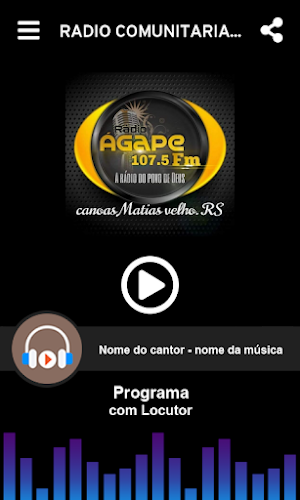 RÁDIO COMUNITÁRIA AGAPE FM Screenshot 0