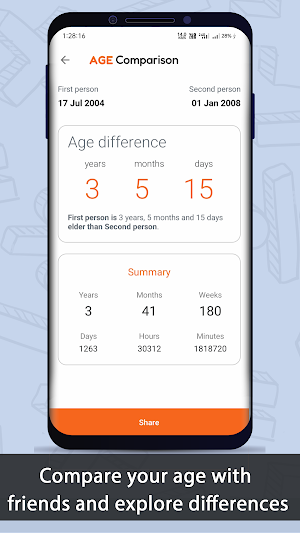 Birthday Age Calculator Screenshot 2
