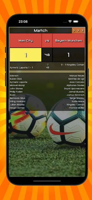 Soccer AI score prediction Screenshot 2