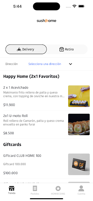 SushiHome App Screenshot 0