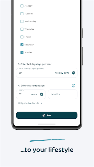 Retirement Countdown Timer Screenshot 2