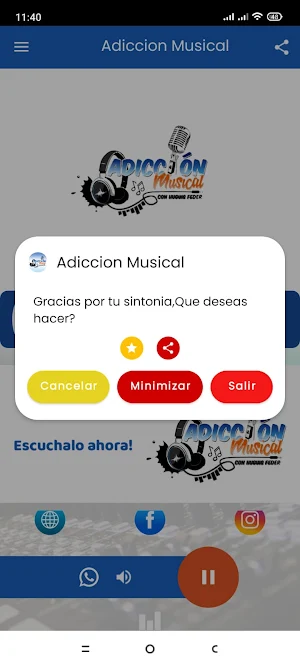 Radio Adiccion Musical Online Screenshot 1