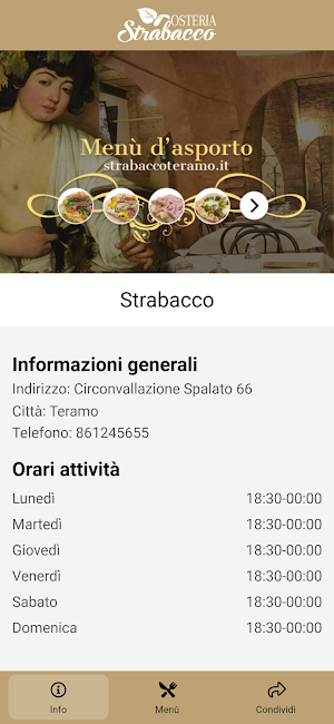 Osteria Strabacco Screenshot 0