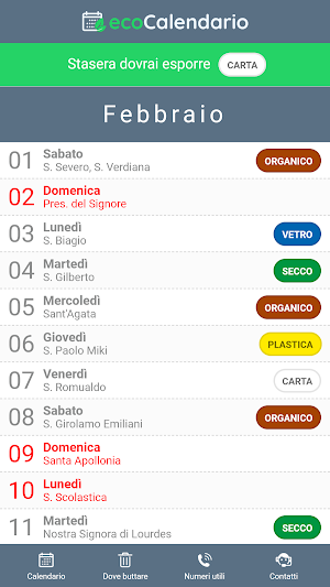 EcoCalendario Silvi Marina Screenshot 1