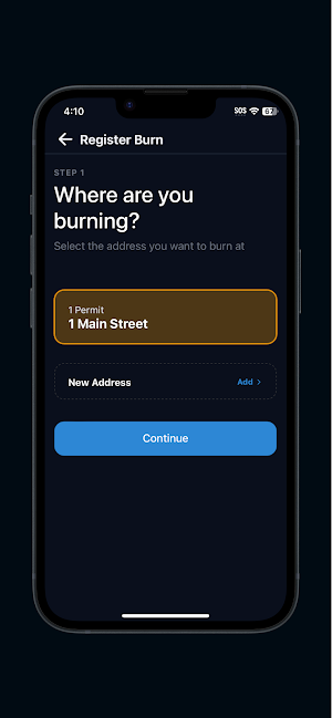 Burn Permits Screenshot 1