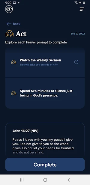 CP+ Spiritual Fitness Screenshot 3