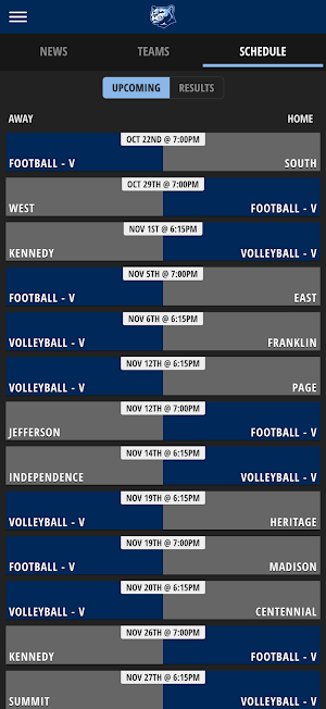 Logan County Athletics Screenshot 2