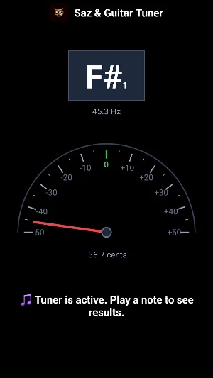 Saz & Guitar Tuner Screenshot 2