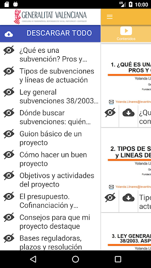 NanoCurso Proyectos y Memorias para Subvenciones Screenshot 2