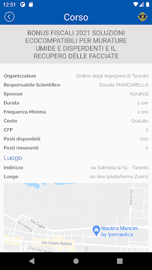 Ordine Ingegneri Taranto Screenshot 1