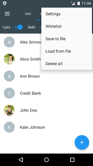Calls Blacklist PRO - Call Blocker Screenshot 2